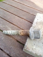 271b  Vintage Railway Bolt Track Chair Sleeper Anchor Bolt Screw