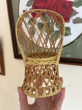 Vintage rattan wicker - wicker, doll