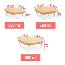 3/4x Capacity Meal Prep Glass