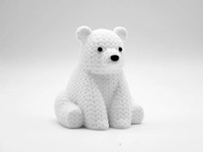 3D Printed Knitted Polar Bear