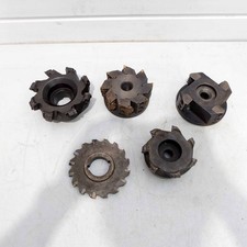 5 x Tipped Milling Cutters Including Saw Blade.