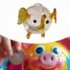 Transparent Glass Piggy Bank
