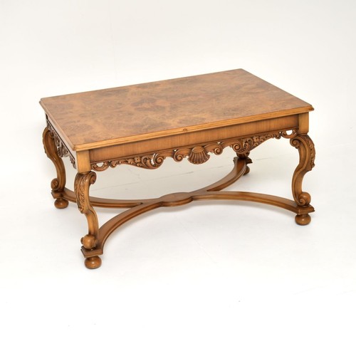 Antique burr walnut coffee - walnut,