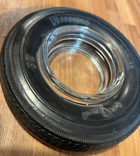 Rare vintage firestone ashtray - vintage,
