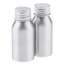 2Pcs Aluminum Empty Refillable Cream Lotion Bottle Travel Shampoo Containers