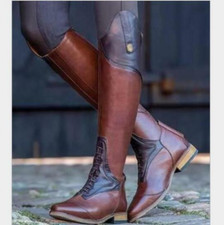 Women Riding Knee High Boots