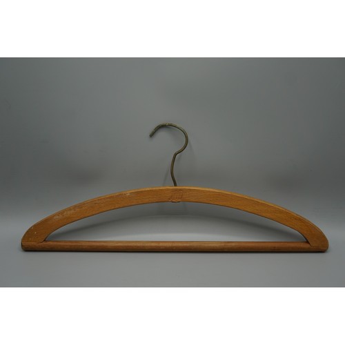 Vintage wooden coat hanger - wooden,
