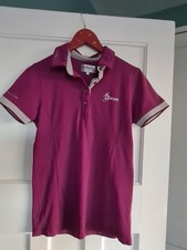 LeMieux Polo Top Plum Large NWOT