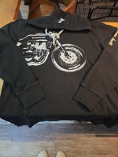 GENUINE HONDA CB CUSTOM BUILT HOODIE HOODY 08AUDKHO002B SWEATSHIRT BLACK XL