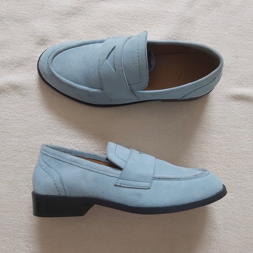 Asra light blue suede - asra,