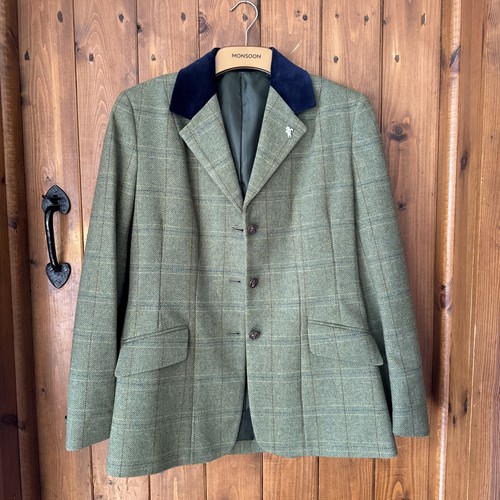 Caldene green tweed - pure, wool