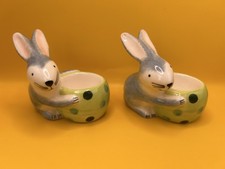 Pair of Vintage Bunny Egg Cups