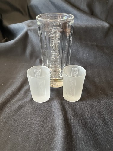 Jagermeister glass with - jagermeister, two