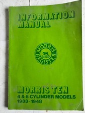 MORRIS Ten 10, 4 & 6 Cylinders 1933-48 MAINTENANCE MANUAL, Harry Edwards