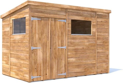 Wooden shed 10x6ft - 10x6ft, (3x1.8m)