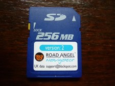 256MB SD Card Memory For Road Angel Version 1 Maps