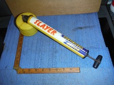 VINTAGE SLAYER GARDEN SPRAYER CONTINUOUS ACTION INSECTICIDE TOOL GREAT GRAPHICS