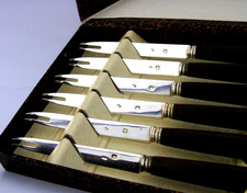 RARE CASED FRENCH STERLING