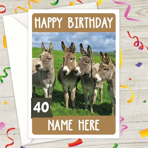 Donkey personalised birthday - donkey,