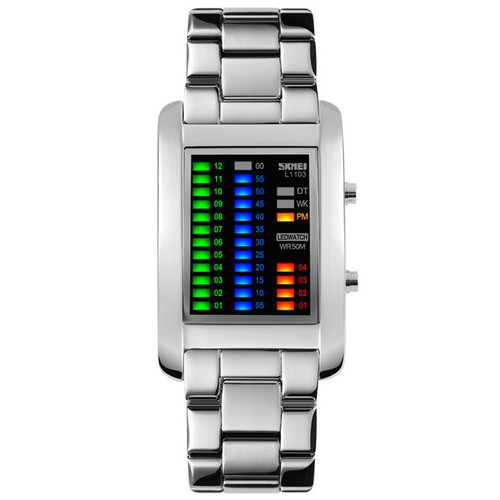 Skmei mens binary - matrix, led