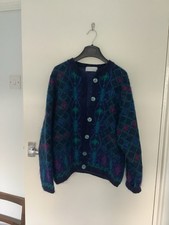 The Edinburgh Collection Mohair Mix. Made In Britain Cardigan.M