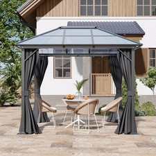 Dark Gray Outdoor Iron Gazebo