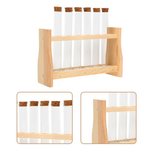 Durable wooden test tube stand - test,