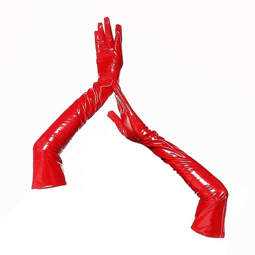 Women opera gloves patent - women's,