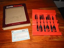 Vintage Oneida Roseanne Stainless Steel Pastry Forks Pudding Cake Sweet Party