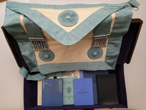 Vintage masonic case apron - vintage,