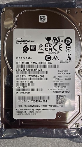 Hpe 2tb 7200 rpm - rpm, 2.5