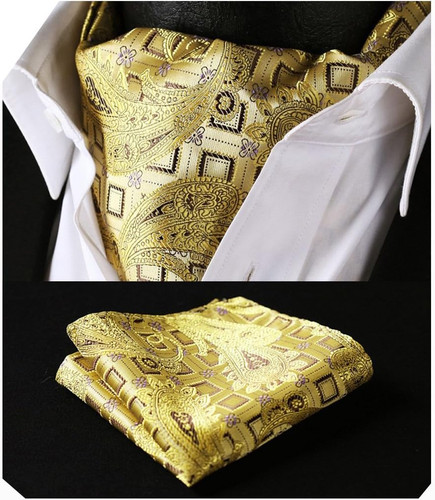 Polka dot ascot handkerchief - polka,