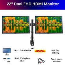 Dual HDMI Monitor 2 x 22"