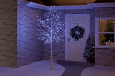 LED Birch Tree Christmas - 6ft Ice White - Static