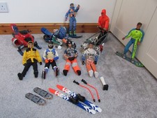 Action Man snowball polar scooter snowmobile + motorbike + husky + 6 figures