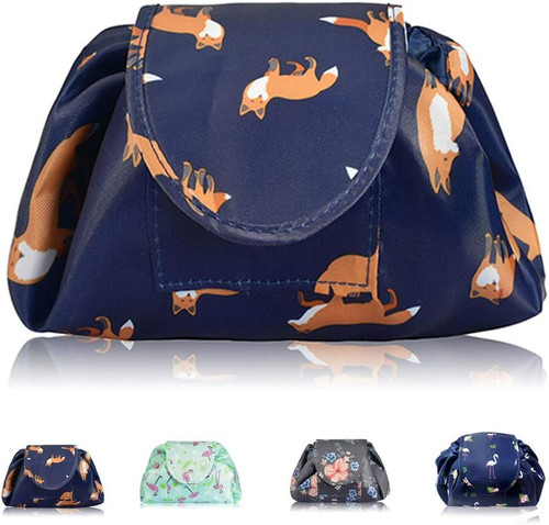 Lazy drawstring makeup bag - drawstring,