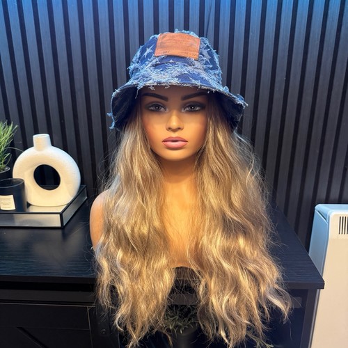 Levi blue denim bucket hat - denim,