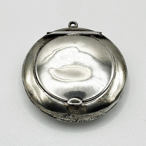 Antique fob compact - compact, sterling
