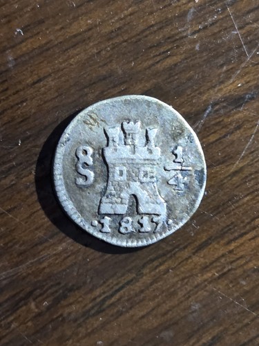 1817 santiago real - 1/4, rare