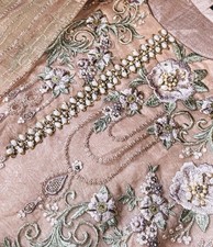 Pink fancy Wear South Asian Party Dress Suit Womens Three Piece Eid Outfit