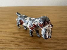 Vintage Painted Cast Metal Dog
