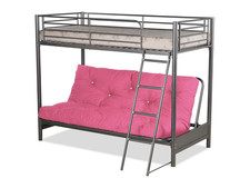 Metal frame futon double bunk