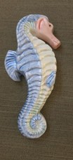 Vintage 70s Devon Ceramics Seahorse Wall Plaque Hanging Handcrafted 17cm