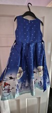 Girls Frozen Theme Party Gown Pageant Kids Princess Dance Girls Xmas Dress