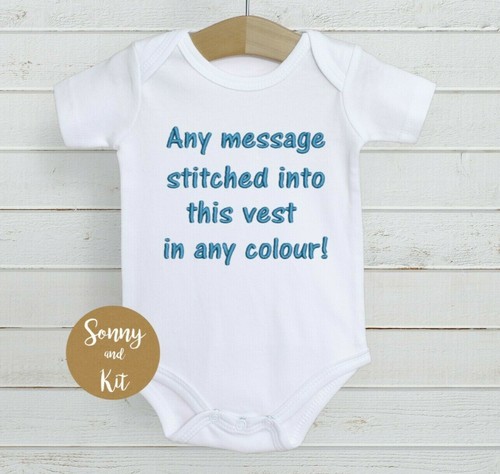 Personalised baby vest - personalised,