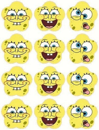 Spongebob faces cake - 24,