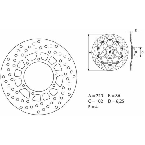 Series oro brake disc rigid - series,