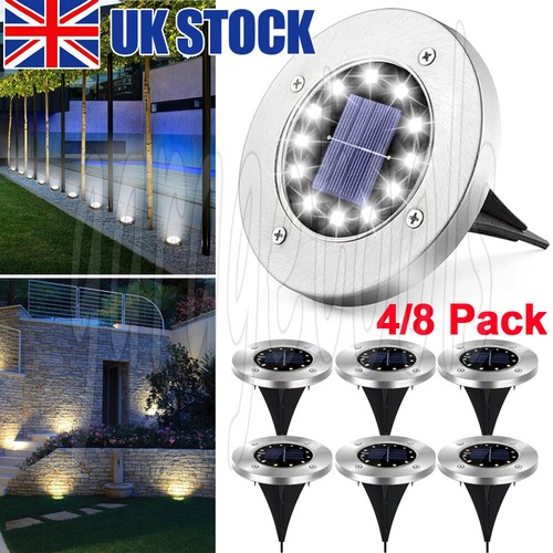 12led solar power ground - power, light