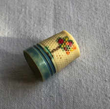 Vintage Thimble Hand Painted