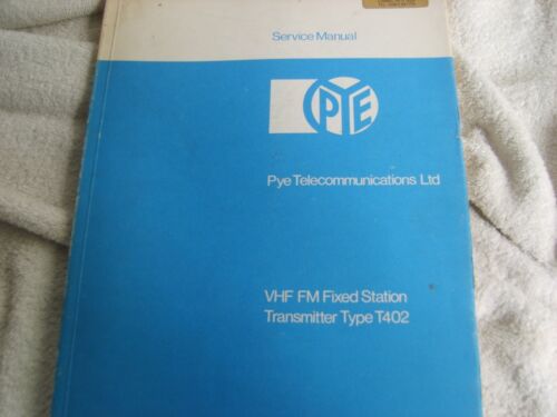 Pye telecom service manual - telecom,